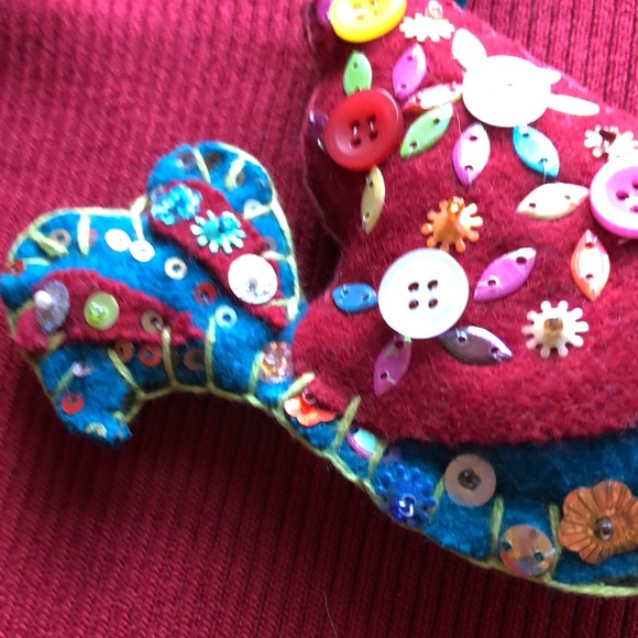 Fancy Bird Christmas Ornament Hand crafted! - Picture 5 of 8